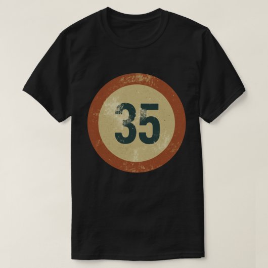 Vintage Vervuild Nummer 35 T-shirt (Design voorkant)