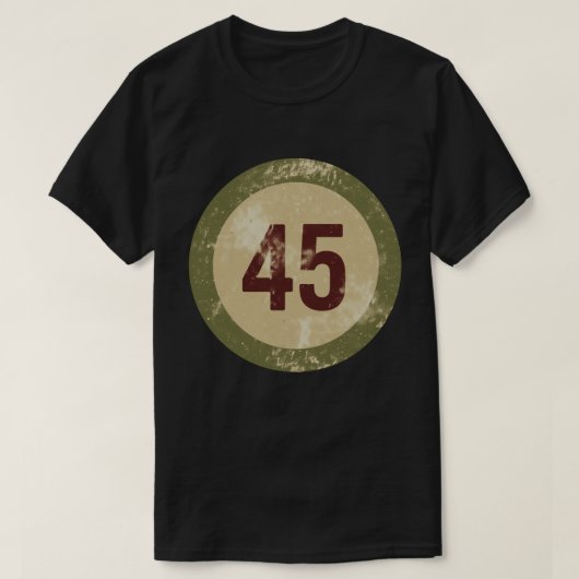 Vintage Vervuild Nummer 45 T-shirt (Design voorkant)
