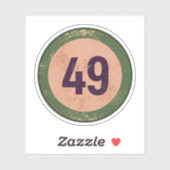 Vintage Vervuild Nummer 49 Sticker (Vel)