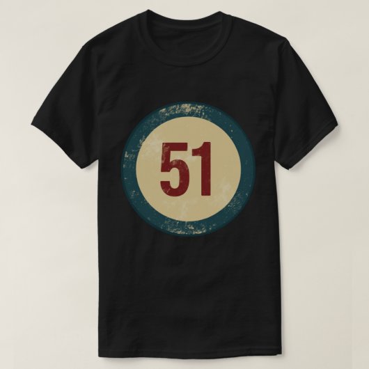 Vintage Vervuild Nummer 51 T-shirt (Design voorkant)