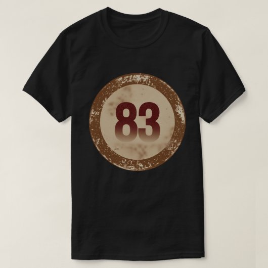 Vintage Vervuild Nummer 83 T-shirt (Design voorkant)