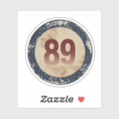 Vintage Vervuild Nummer 89 Sticker (Vel)