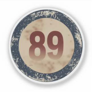 Vintage Vervuild Nummer 89 Sticker