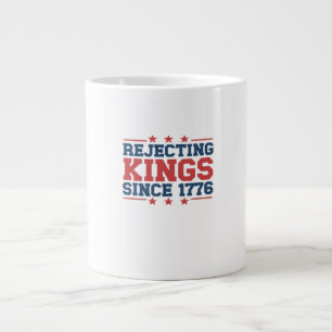 Vintage Verwerpt Koningen Sinds 1776 Klassieke Sti Grote Koffiekop