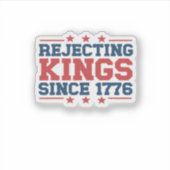 Vintage Verwerpt Koningen Sinds 1776 Klassieke Sti Sticker (Voorkant)