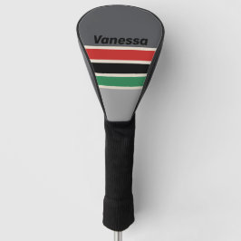 Vintage VHS Across Striping met naam Golfheadcover