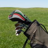 Vintage VHS-speld gestreept met naam Golfheadcover (Insitu)