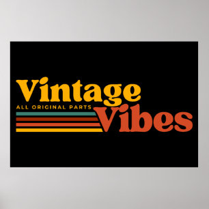 VINTAGE VIBES ALLE ORIGINELE ONDERDELEN POSTER