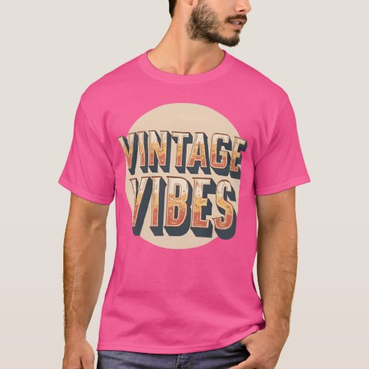 Vintage Vibes Retro 70s Aestheticee gift T-shirt (Voorkant)
