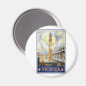 Vintage Vicenza Italië Magneet (Voorkant / Achterkant)