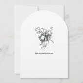 Vintage Victoria-tijdperk bloemrozen Kaart (Achterkant)