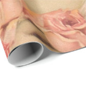 Vintage. Victoriaans dame en Birdcage. Cadeaupapier (Rol Hoek)