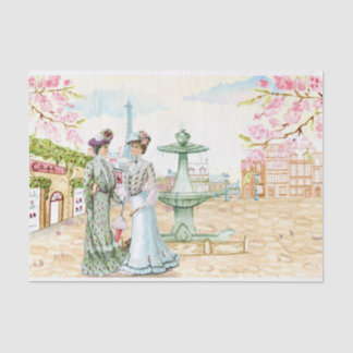Vintage. Victoriaans dames. Tissuepapier