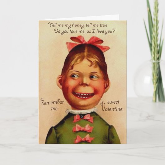 Vintage Victoriaans Valentijnsdag Kaart (Voorkant)