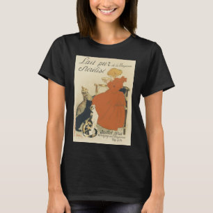 Vintage Victoriaanse Art Nouveau, Meisje met Melkk T-shirt