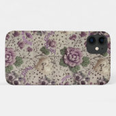 Vintage victoriaanse bloem iPhone / iPad hoes (Achterkant (horizontaal))