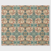 Vintage Victoriaanse Botanische Cadeaupapier (Vlak)