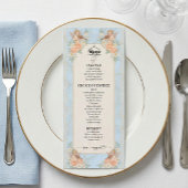 Vintage Victoriaanse cherubijn & bloemengel Menu