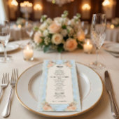 Vintage Victoriaanse cherubijn & bloemengel Menu
