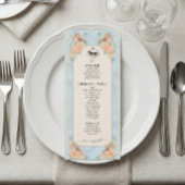 Vintage Victoriaanse cherubijn & bloemengel Menu