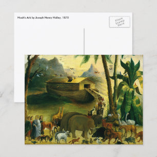 Vintage Victoriaanse Folk Art, Noah's Ark van Hidl Briefkaart