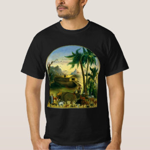 Vintage Victoriaanse Folk Art, Noah's Ark van Hidl T-shirt