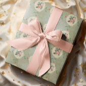 Vintage Victoriaanse Rozen Kant Cadeaupapier
