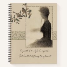 Vintage Victoriaanse Silhouette Notitieboek