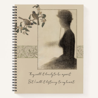 Vintage Victoriaanse Silhouette Notitieboek