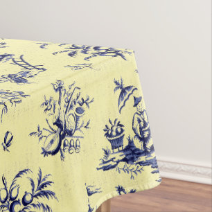 Vintage Victoriaanse tijdperk Franse Chinoiserie p Tafelkleed