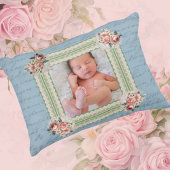 Vintage Victoriaanse vervaagde Damask foto  Kussen