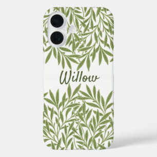 Vintage Victoriaanse Wilgenbladeren van William Mo iPhone 16 Hoesje