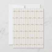 Vintage Victorian Botanical LinesTraditional Notitiekaartje (Achterkant)