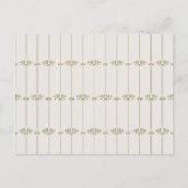 Vintage Victorian Botanical Traditional Lines Briefkaart (Voorkant)