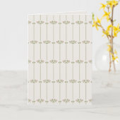 Vintage Victorian Botanical Traditional Lines Kaart (Gele Bloem)