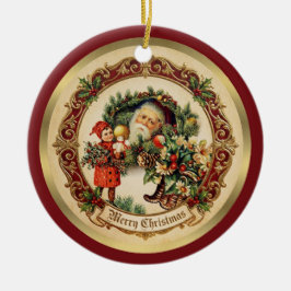 Vintage Victorian Christmas Baubles Keramisch Ornament