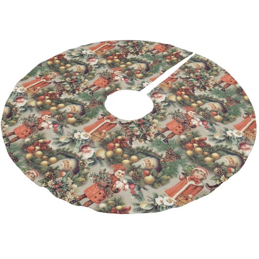 Vintage Victorian Christmas Baubles Kerstboom Rok (Gekanteld)