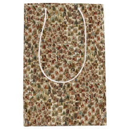 Vintage Victorian Christmas Collage Retro Holiday Medium Cadeauzakje