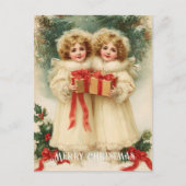 Vintage Victorian Christmas Postcard Briefkaart (Voorkant)