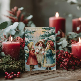 Vintage Victorian Christmas Postcard Briefkaart