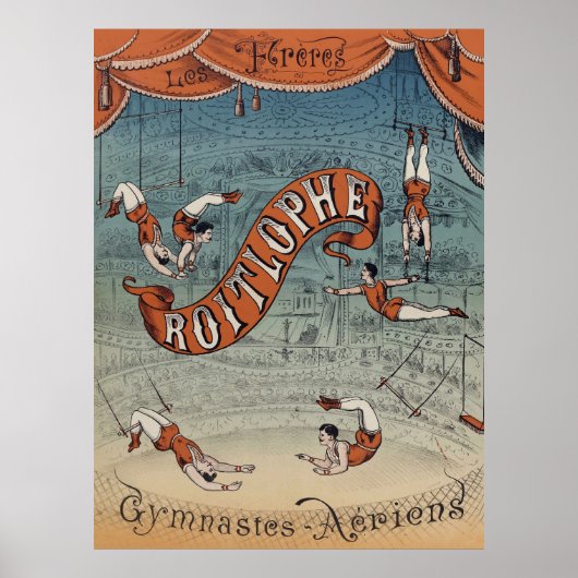 Vintage Victorian Circus  Poster (Voorkant)