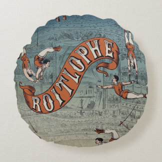 Vintage Victorian Circus  Rond Kussen