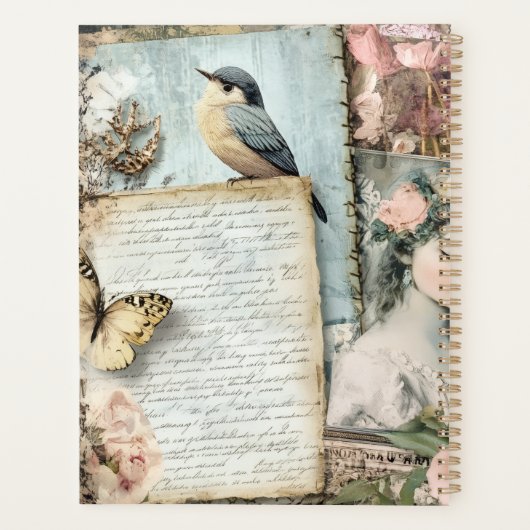 Vintage Victorian Collage Planner (Achterkant)