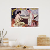 Vintage Victorian Era French Perfume Ad Poster (Keuken)