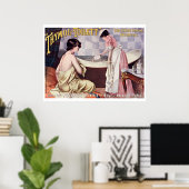 Vintage Victorian Era French Perfume Ad Poster (Thuiskantoor)