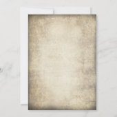 Vintage Victorian Fairytale Scroll Wedding Kaart (Achterkant)