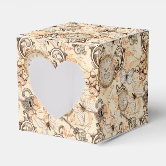 Vintage Victorian Shabby Chic Country Pattern Bedankdoosjes (Voorkant Zijde)