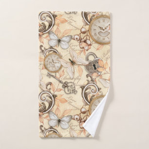 Vintage Victorian Shabby Chic Country Pattern Handdoek