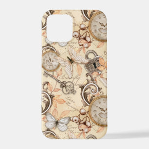 Vintage Victorian Shabby Chic Country Pattern iPhone 12 Pro Hoesje