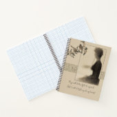 Vintage Victorian Silhouette Notebook Notitieboek (Binnen)